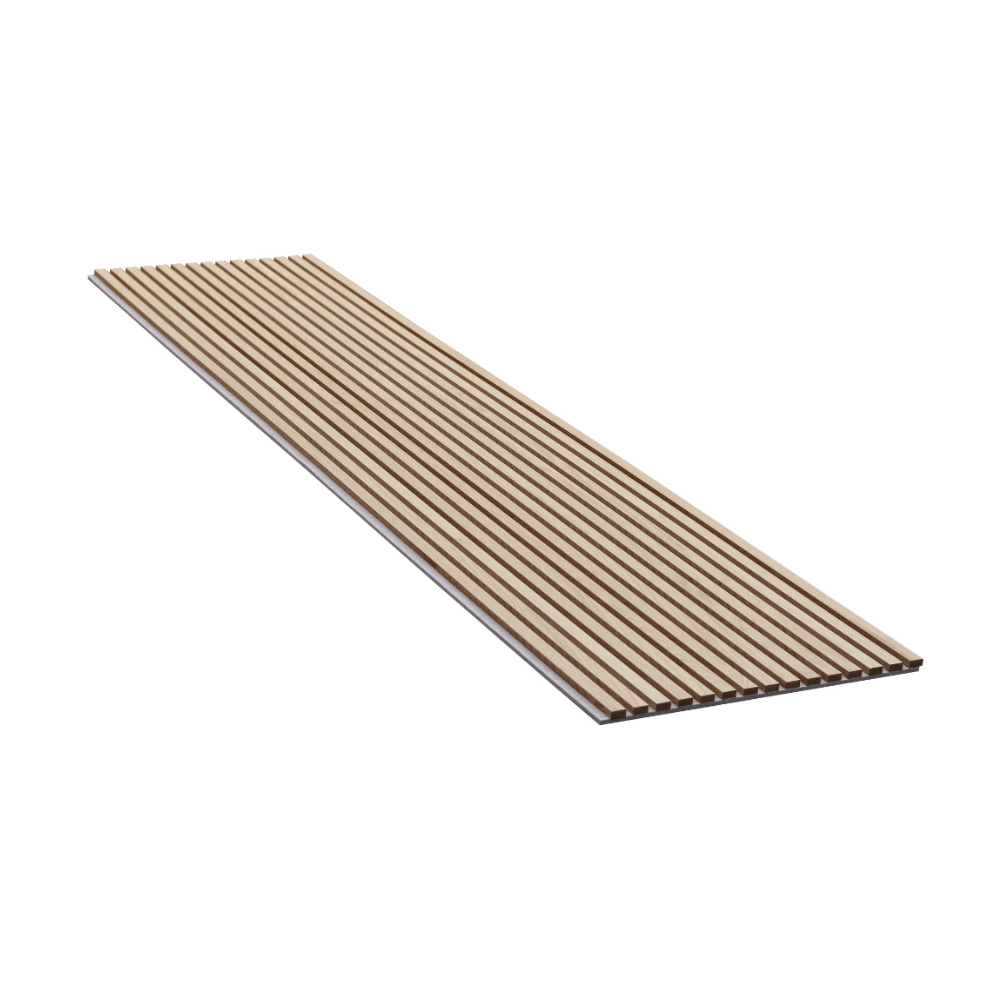 Acoustic panel - Classic oak (cream felt/brown mdf) - 260 x 60cm - Image 2