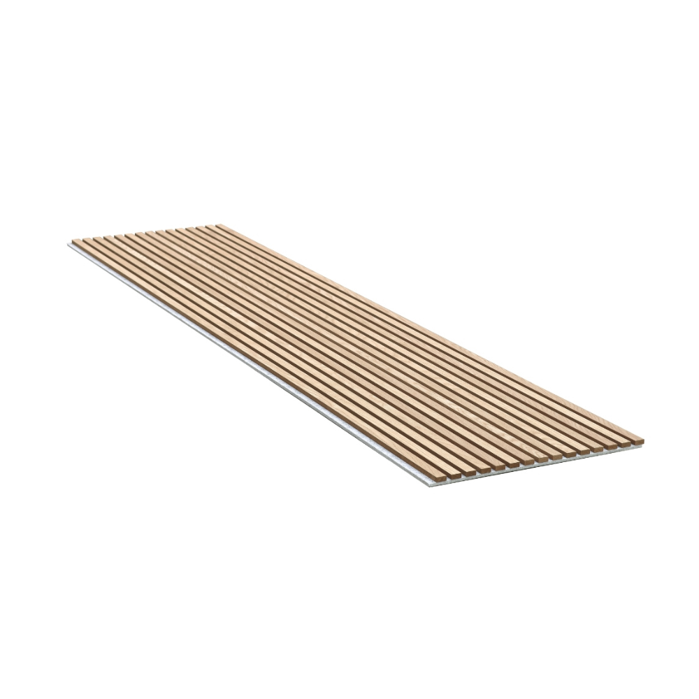 Acoustic panel - Classic oak (grey felt/brown mdf) - 260 x 60cm - Image 2