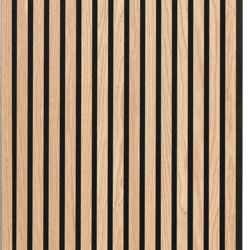 Acoustic panel - Classic oak (black felt/brown mdf) - 260 x 60cm - Image 4