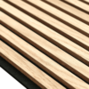 Acoustic panel - Classic oak (black felt/brown mdf) - 260 x 60cm
