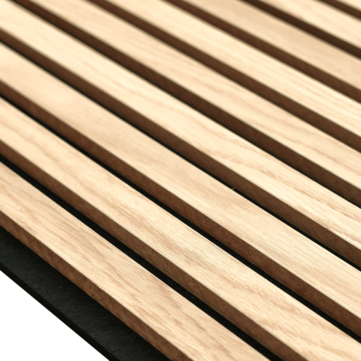 Acoustic panel - Classic oak (black felt/brown mdf) - 260 x 60cm