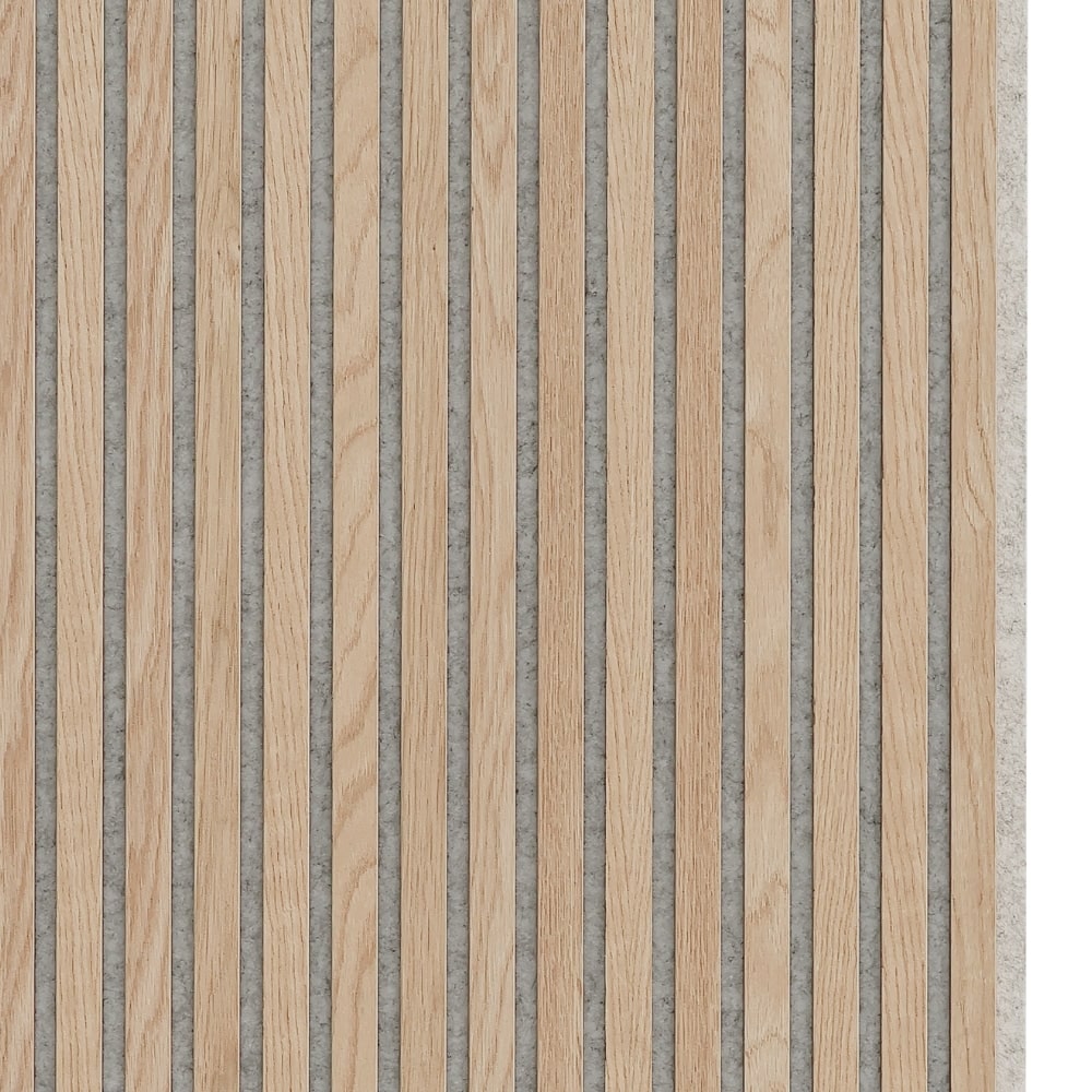 Acoustic panel - Classic oak (grey felt/brown mdf) - 260 x 60cm - Image 4