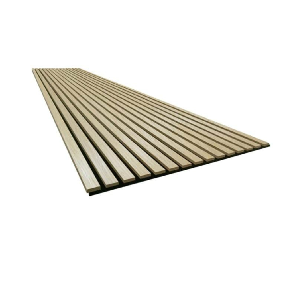 Basic acoustic panel - Natural oak (black felt/brown mdf) - 260 x 60cm - Image 2