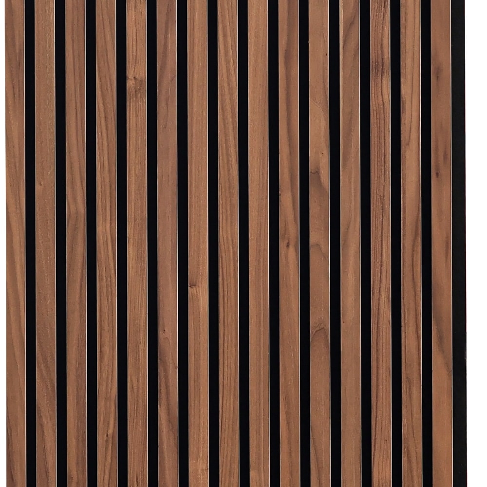 Acoustic panel - Walnut (black felt/black mdf) - 260 x 60cm - Image 4