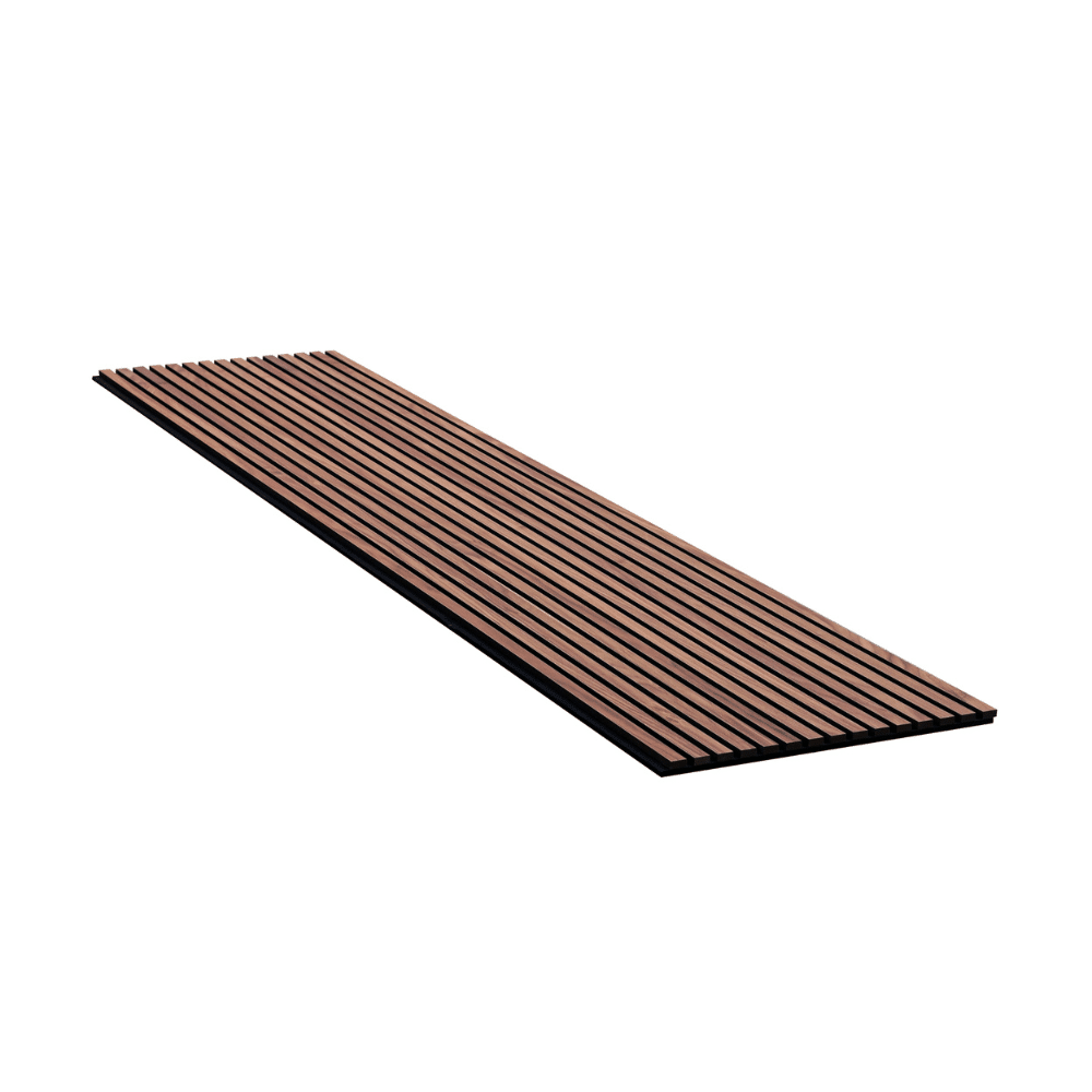 Acoustic panel - Walnut (black felt/black mdf) - 260 x 60cm - Image 2