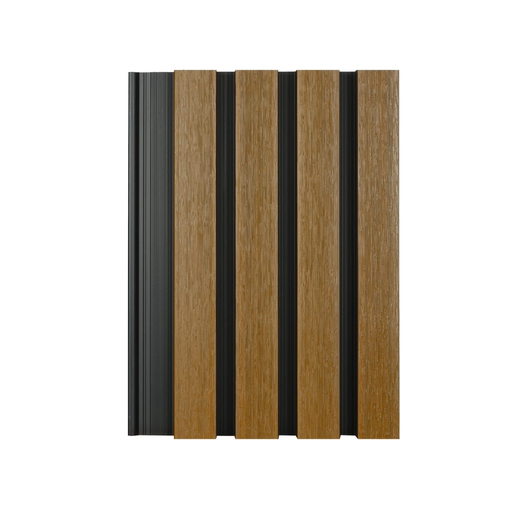 Teak + black | Exterior wall cladding