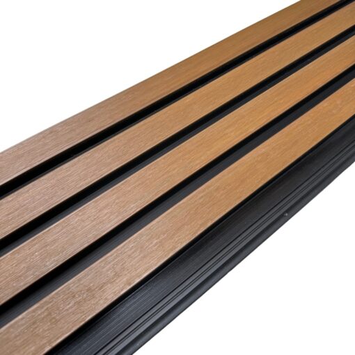 Alternative view of Exterior wall cladding | Teak + black | composite