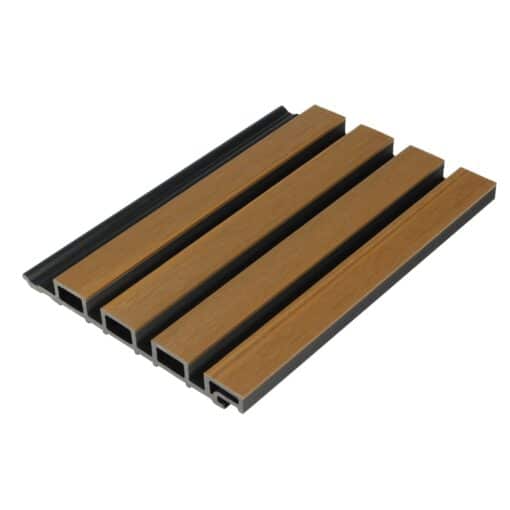 Exterior wall cladding | Teak + black | composite - Image 3