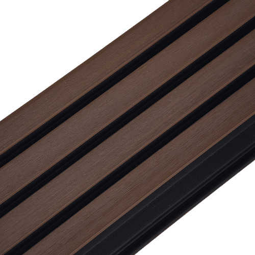 Alternative view of Exterior wall cladding | Walnut + black | composite